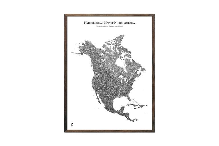 Hydrological Map of North America