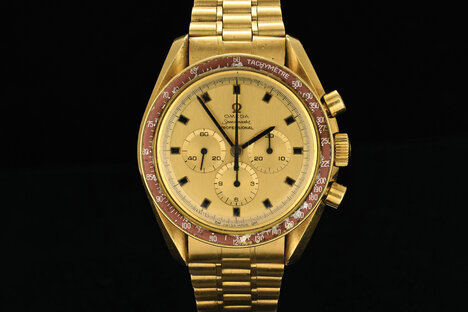 Neil Armstrong's Gold Apollo 11 Omega Speedmaster Watch Neil Armstrong's Gold Apollo 11 Omega Speedmaster Watch