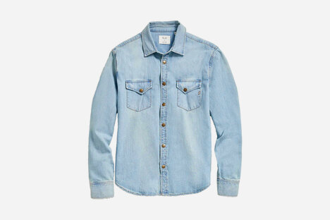 Billy Reid Washed Shoals Denim Shirt