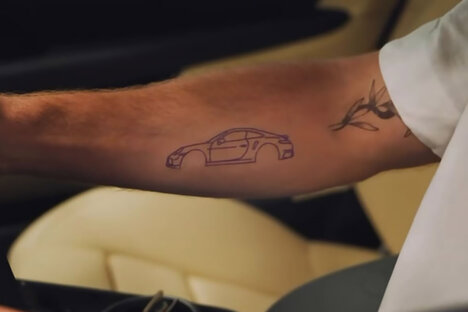 保时捷纹身墨水实验室