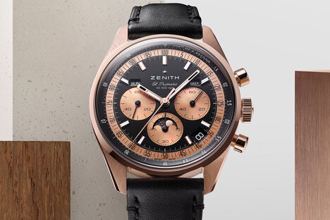 真力时 Chronomaster Original 三日历玫瑰金腕表