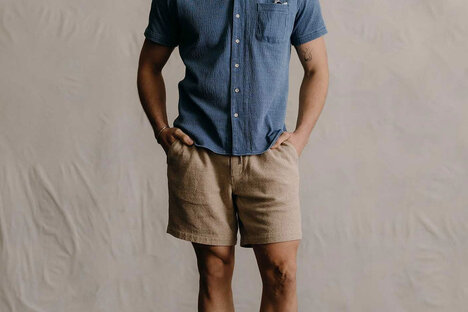 Taylor Stitch Linen Tweed Apres Shorts
