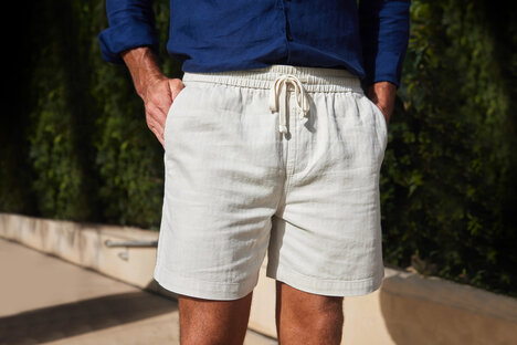 Collars & Co. Toscano Linen and Cotton Shorts