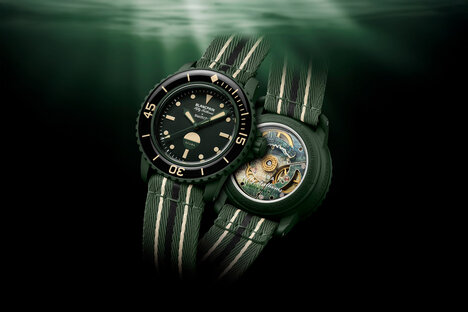 Blancpain x Swatch Fifty Fathoms Green Abyss Watch Blancpain x Swatch Fifty Fathoms Green Abyss Watch