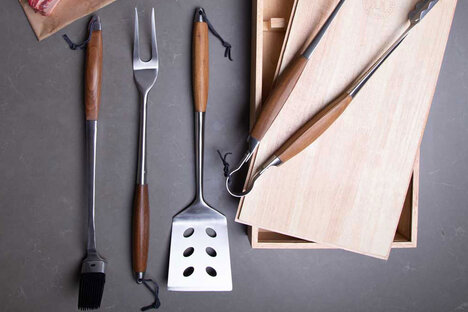 Schmidt Bros. Bonded Teak 4-Piece Grill Set