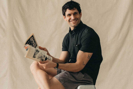 Taylor Stitch Faded Black Seersucker Jack Shirt