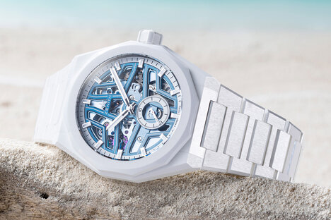 Zenith x Time+Tide DEFY Skyline Skeleton White Surfer Ceramic Watch
