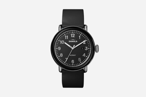 Shinola Double Black Detrola Watch Shinola Double Black Detrola Watch