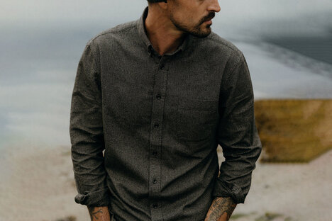 Taylor Stitch Dark Houndstooth Jack Shirt