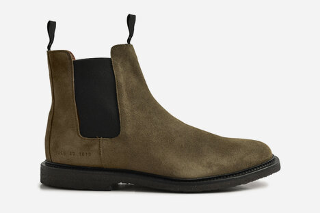Common Projects Waxed Suede Chelsea Boots