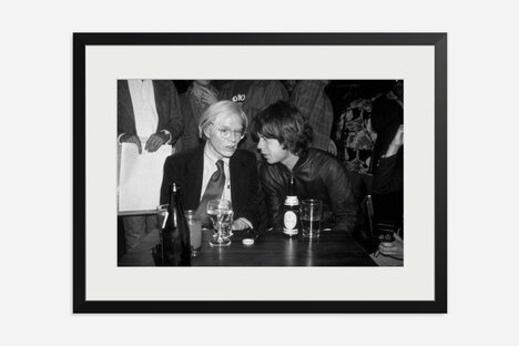 Mick Jagger and Andy Warhol Framed Print Mick Jagger and Andy Warhol Framed Print