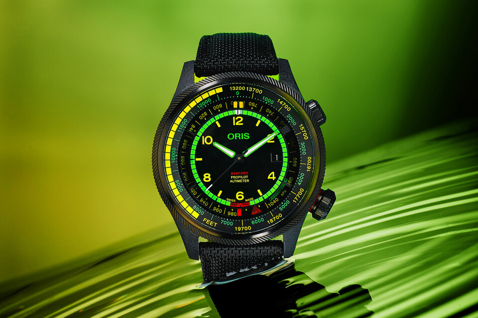 Oris x Bamford ProPilot Altimeter Mission Control Watch | Uncrate