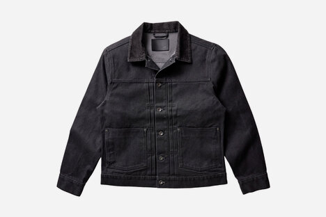 Taylor Stitch Coal Chipped Canvas Ryder Jacket