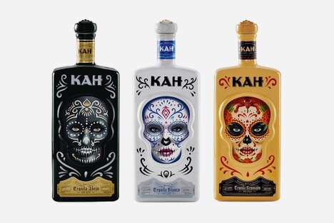 KAH Tequila Ceramic Bottle Set