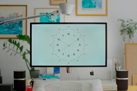 Bauhaus Clock macOS Screensaver
