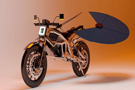 Solaris Self-Charging Solar Powered Motorcycle