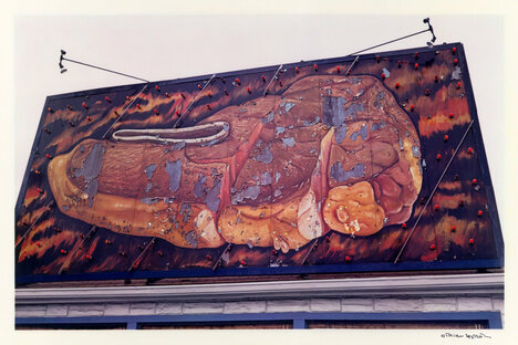 William Eggleston Steak Billboard Photograph
