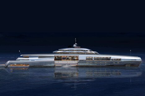 Gary Grant 502-Ft Hybrid Superyacht Concept