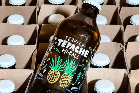 Tepache Hi-Ball Tequila Cocktail