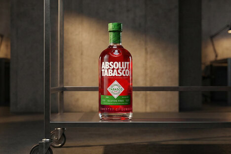 Absolut Vodka Tabasco 2 Bottle Set