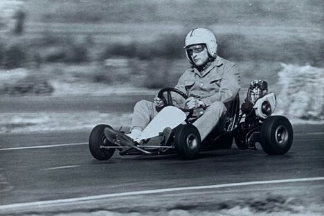 Paul Newman Go-Kart Press Photo