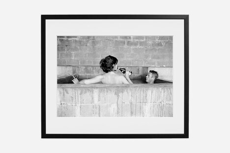 Steve McQueen & Wife Framed Print