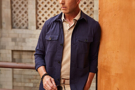 Collars & Co. Monterey Cotton & Linen Overshirt
