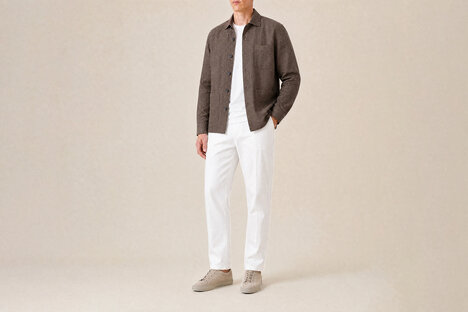Luca Faloni Linen Overshirt
