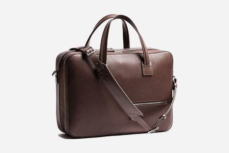 Lundi Tilio II 36-hr Leather Briefcase