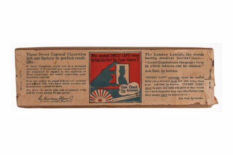 Sealed Sweet Caporal Cigarette Carton with Possible T206 Baseball Cards