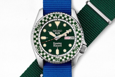 Rowing Blazers x Wind Vintage x Seiko 5 Sports Rally Diver Watch