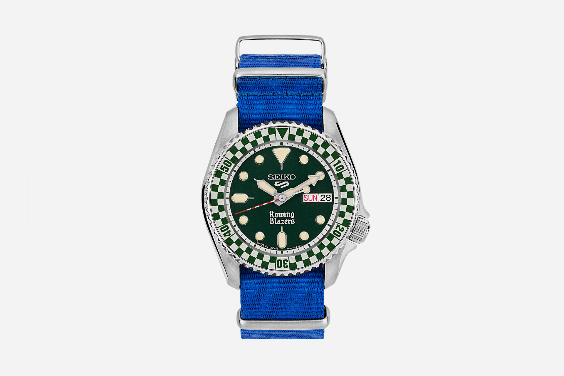Rowing Blazers x Wind Vintage x Seiko 5 Sports Rally Diver Watch | Uncrate