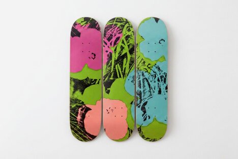The Skateroom Andy Warhol Flowers Wall Art