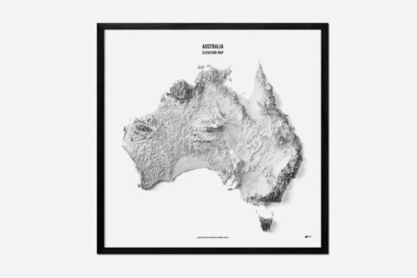 Australia Elevation Map