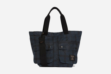 Barbour Field Waxed Carry All Tote Bag