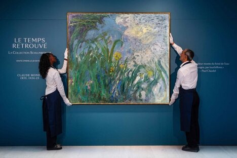 Claude Monet's Iris Painting