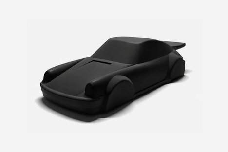 Porsche 911 Concrete Sculpture