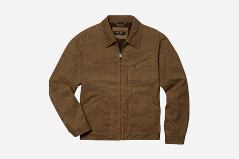 Line of Trade Waxed Zip Trucker Jacket