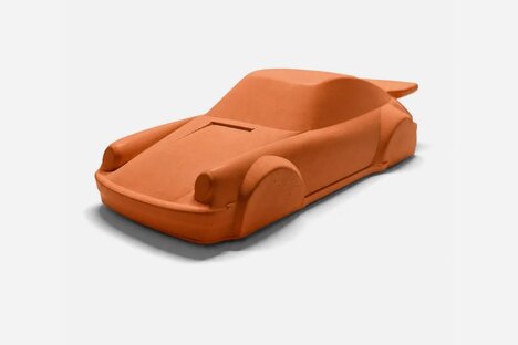 Porsche 911 Concrete Sculpture