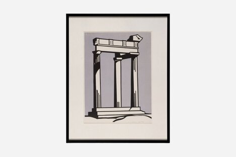 Roy Lichtenstein Temple Lithograph