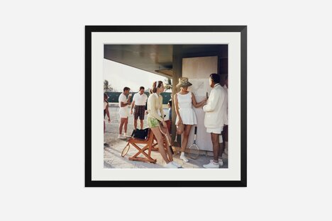 Slim Aarons 'Tennis in the Bahamas' Framed Print