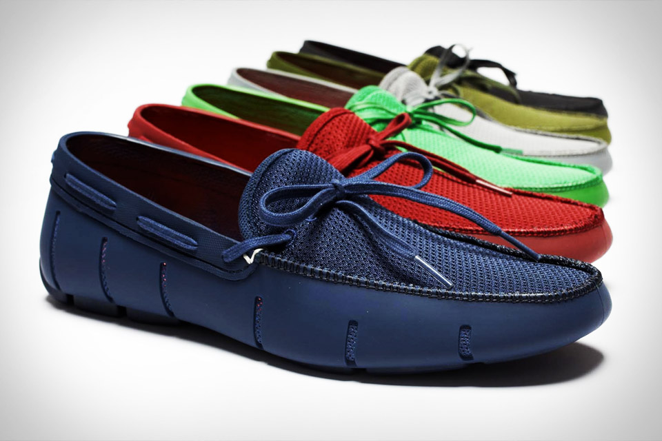 swims blue loafers