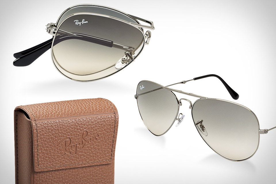 folding ray ban aviator