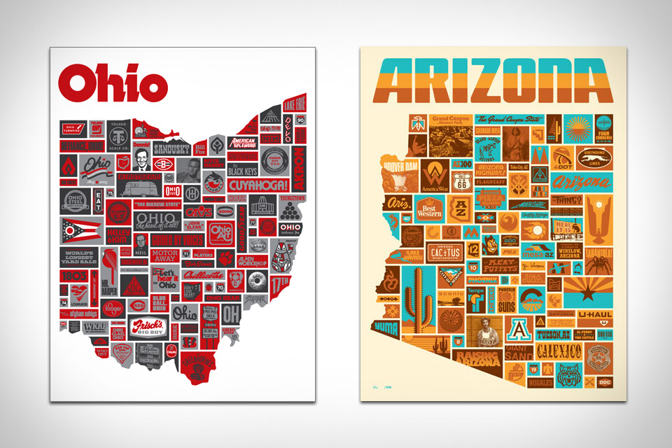 Draplin State Posters