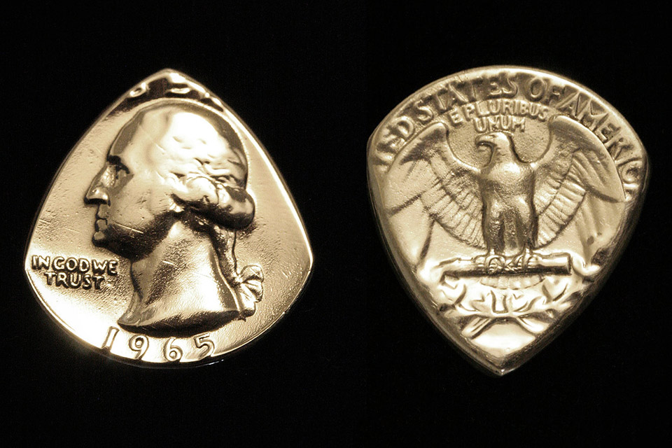 guitar pick quarter