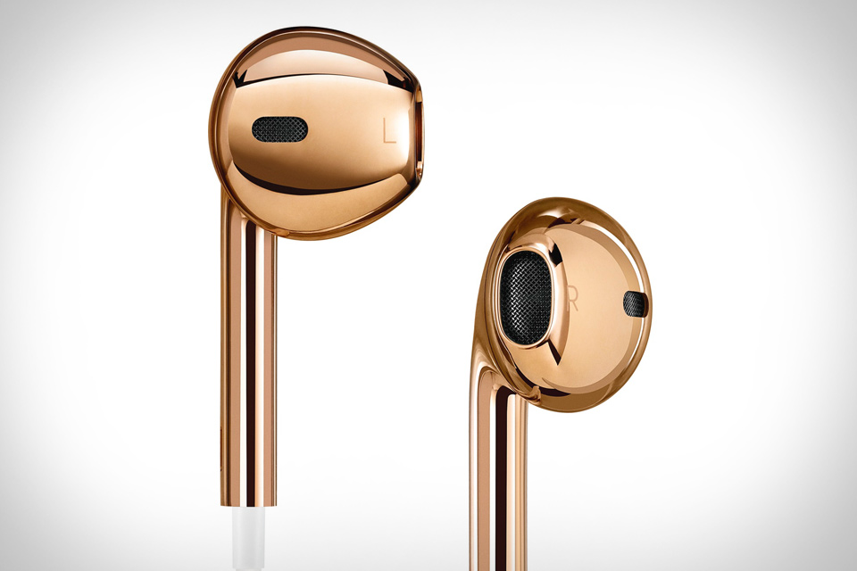 Apple Solid Rose Gold Earpods | Uncrate