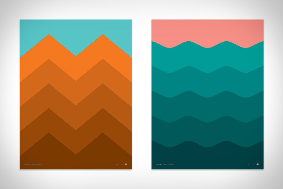 Draplin Thick Lines Posters