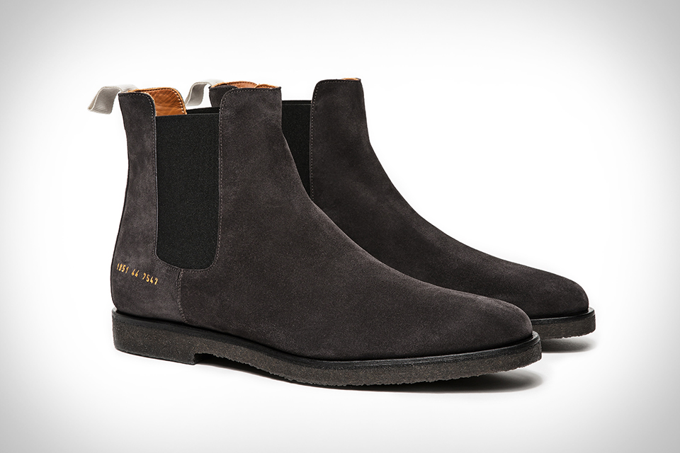 common projects chelsea boots black leather