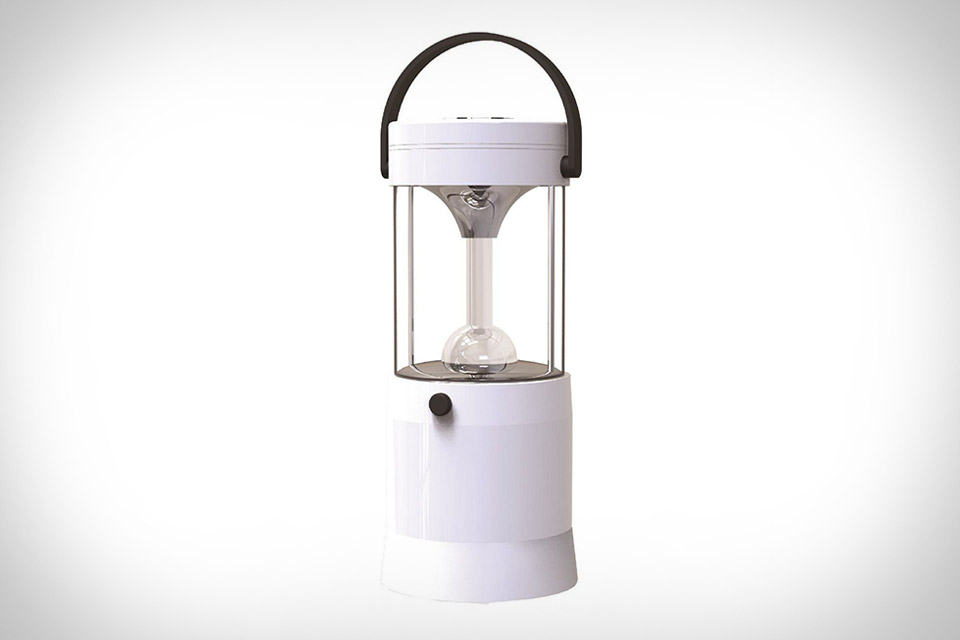 WaterLight is a portable lantern that can be charged with salt water or  urine