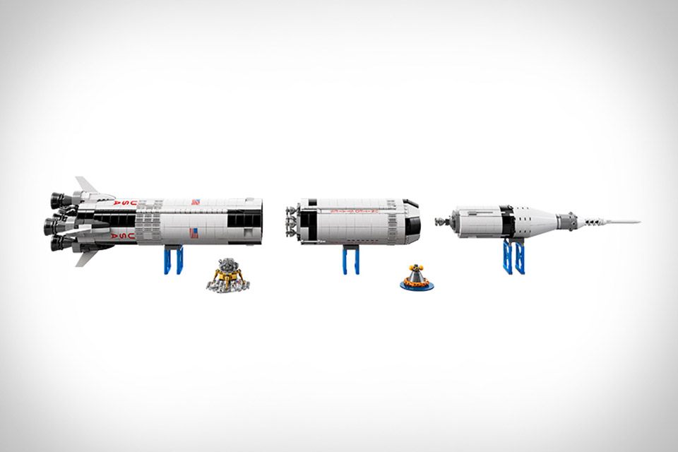 nasa apollo lego saturn v